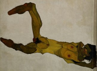 Seated_male_nude_(Self-Portrait)_Egon_Schiele_1910